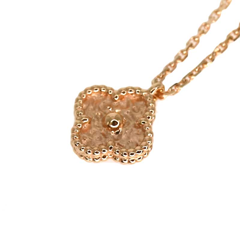 Van Cleef&Arpels【ヴァンクリーフ＆アーペル】VCAR08DF00　スウィートアルハンブラ　ネックレス　K18　PG　ピンクゴールド　750　約40cm【中古】USED-8　質屋　かんてい局　小牧店　c21-2905のサムネイル