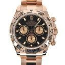 ROLEX【ロレックス】116505 コスモグラフ デイトナ 2016年購入 ランダム K18PG ピンクゴールド エバーローズゴールド ブラック/ピンク メンズ 自動巻 メンテナンス済【中古】USED-9【質屋かんてい局北名古屋店】n22-1825