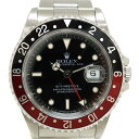 ROLEX【ロレックス】 16710 GMTマスター2 X番 黒文字盤 赤黒 ペプシ 自動巻き メンズ 腕時計 パイロットウォッチ SS ステンレススチール 【中古】USED-8【質屋かんてい局北名古屋店】n22-6159