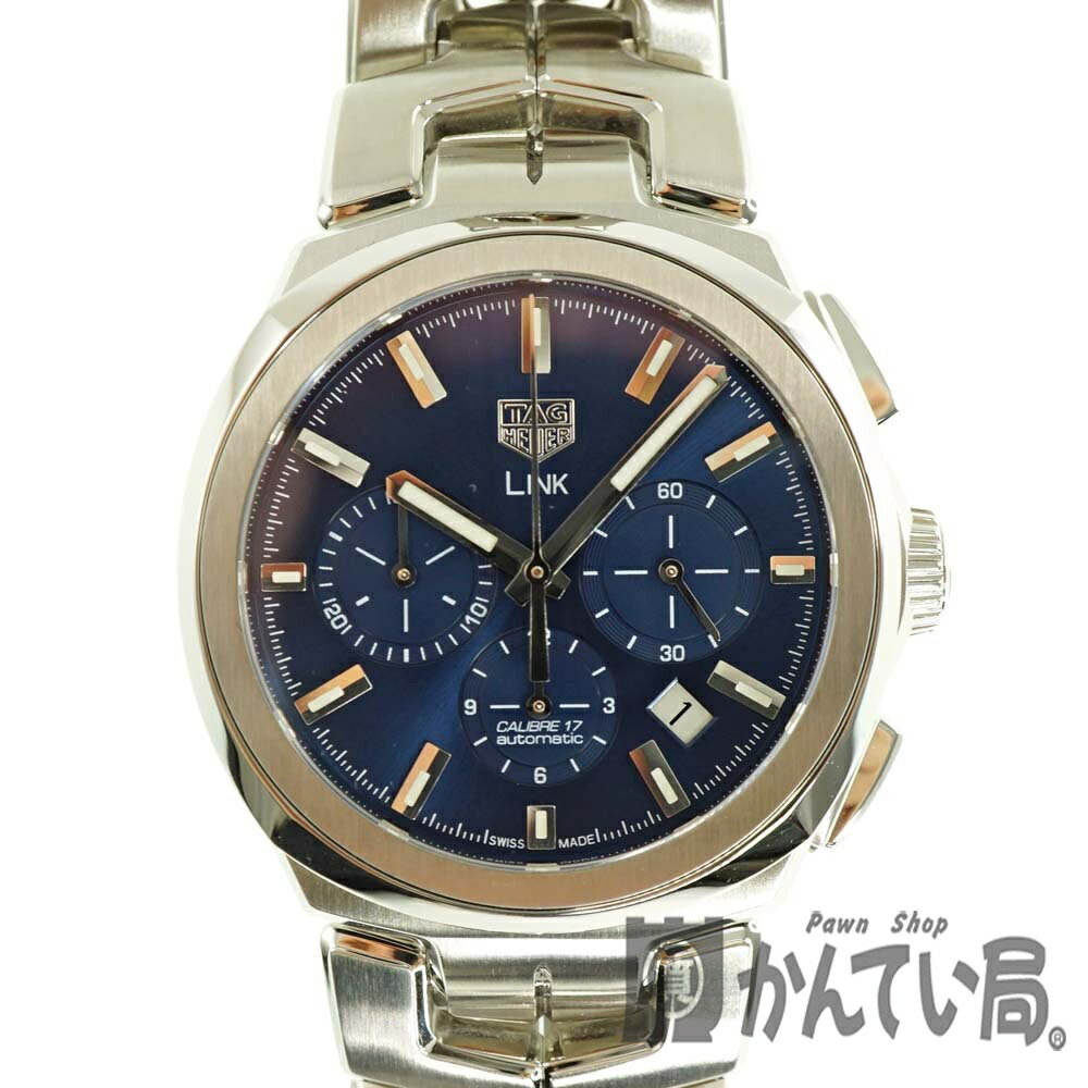 TAG-HEUER【タグホイヤー】 CBC2112.BA0603 リンク クロノグラフ 自動巻 オートマ ブルー ステンレス メンズ 【中古】 USED 質屋 かんてい局春日井店 k2000169