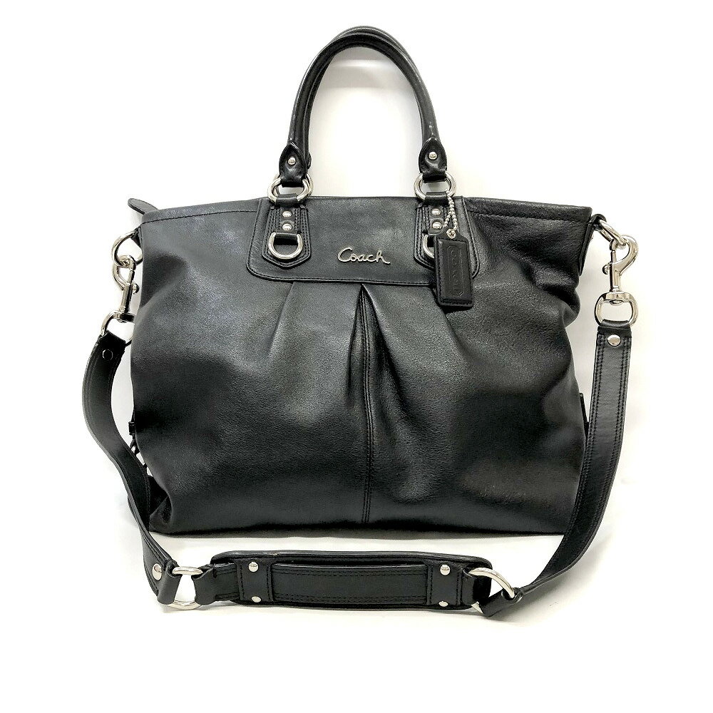 COACH 【コーチ】 F15444 2WAY バッグ ショルダーバッグ レザー ブラック系 レディース 【中古】 USED-6 質屋 かんてい局細畑店 h2205465