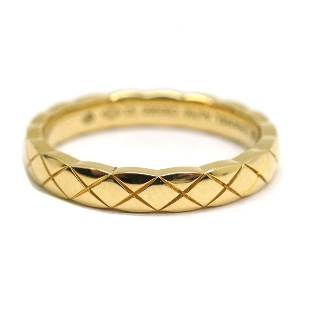 CHANEL【シャネル】ココクラッシュリング　指輪　K18YG(18金イエローゴールド)　ファッションアクセサリー 約12号 レディース 指輪 アクセサリー レディース【中古】USED-9 質屋かんてい局北名古屋店 n23-1539のサムネイル