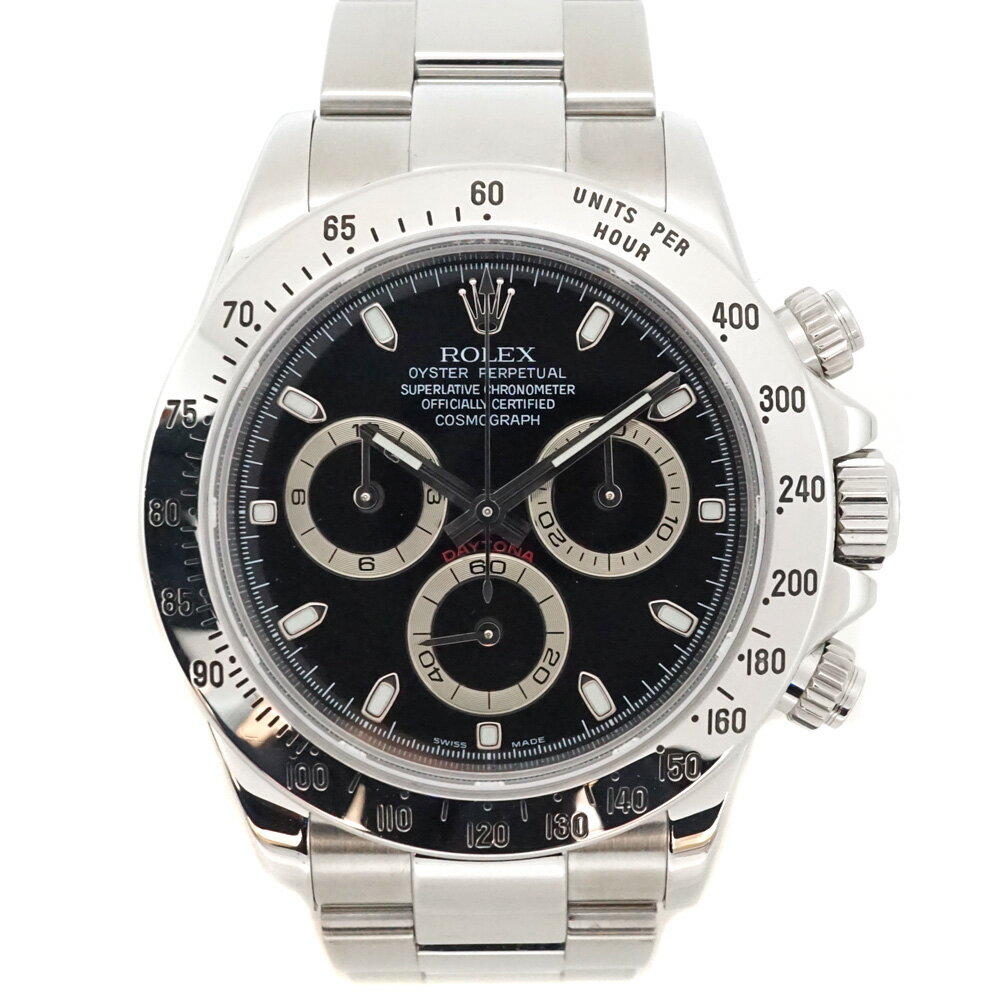 ロレックス Rolex 116520 コスモグラフ デイトナ 黒文字盤 腕時計【中古】
