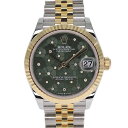 ロレックス Rolex 278273 デイトジャスト31 オリーブグリーン ダイヤモンド フローラルモチーフ【中古】