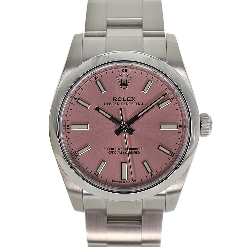 ロレックス Rolex 124200 オイスターパーペチュアル34 ピンク ボーイズ 腕時計 【中古】