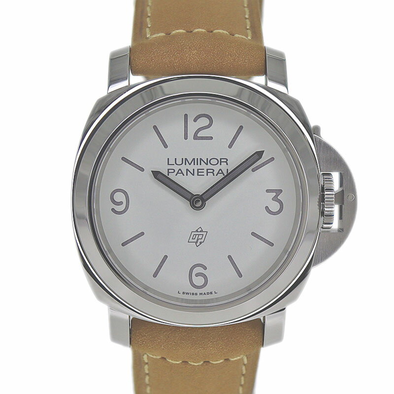 オフィチーネ・パネライ O.Panerai PAM01087 ルミノール ベースロゴ ホワイト 腕時計【中古】