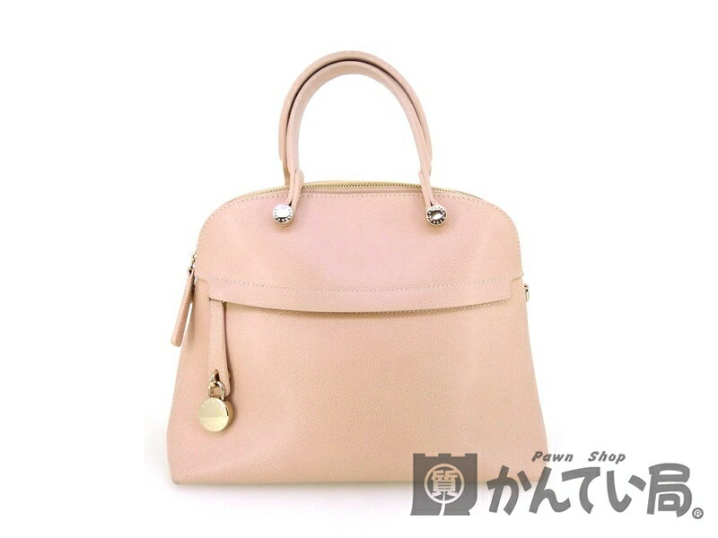 FURLA【フルラ】 ハイパー2wayショルダーバッグ ピンクベージュ レザー 【中古】USED-6 AB 質屋 かんてい局買取専門店 P293-640