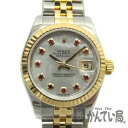 ROLEX【ロレックス】 179173NGR デイトジャスト ルビー シェル ステンレス×K18YG　レディース　自動巻き　腕時計　【中古】USED-8 買取専門かんてい局大垣店　USED-8　p1200299903900254