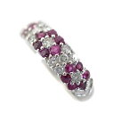 Pt900 プラチナ ルビー ダイヤモンド 0.81ct D0.41ct リング 【中古】(4)