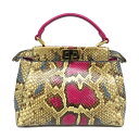 フェンディ Fendi 8BN244 ピーカブー パイソン 【中古】