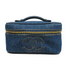 シャネル Chanel デニム バニティバッグ 【中古】