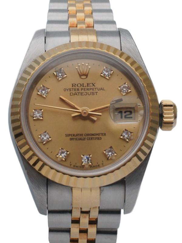 ROLEX ロレックス 69173G デイトジャスト コンビ L番 旧ダイヤ レディース 腕時計 自動巻き【中古】かんてい局飛田店【楽ギフ_包装選択】