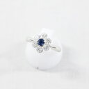 中古美品 PT900 サファイア・ダイヤモンドリング S0.26ct/D0.824ct/約4.5g/10号 指輪 プラチナ 宝石 貴金属 アクセサリー ギフト プレゼント 贈り物 ゴージャス【中古】かんてい局飛田店【楽ギフ_包装選択】h4-14308(4)