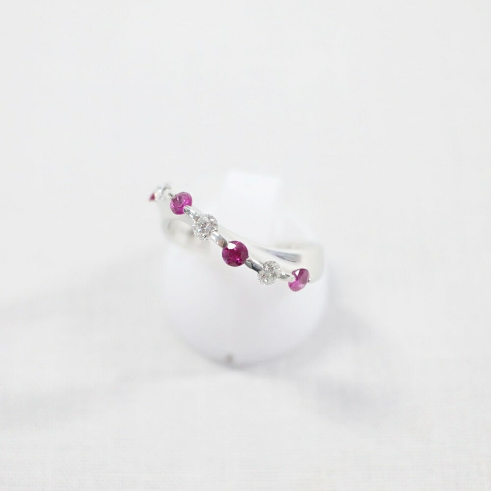 【中古】中古美品PT900ルビー・...