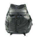 美品 LOUIS VUITTON ルイヴィトン N43680 モノグラム・シャドウ ディスカバリー・バックパック リュック デイパック ブラック レザー メンズ...