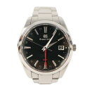 中古品 grand Seiko グランドセイコー ヘリテージコレクション GMT SBGN013 9F86-0AF0 腕時計 ウォッチ クオーツ 3針 デイト ブラック文字盤 メンズ 【中古】かんてい局飛田店【楽ギフ_包装選択】h4-28048