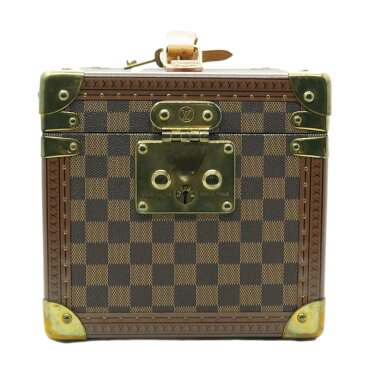 【LOUIS VUITTON】ルイ・ヴィトン トランクバニティ N21828 ボワット・フラコン ダミエ ジュエリーケース 化粧ケース メイクボックス 鍵付き エベヌ【中古】かんてい局上水前寺店【楽ギフ＿包装選択】