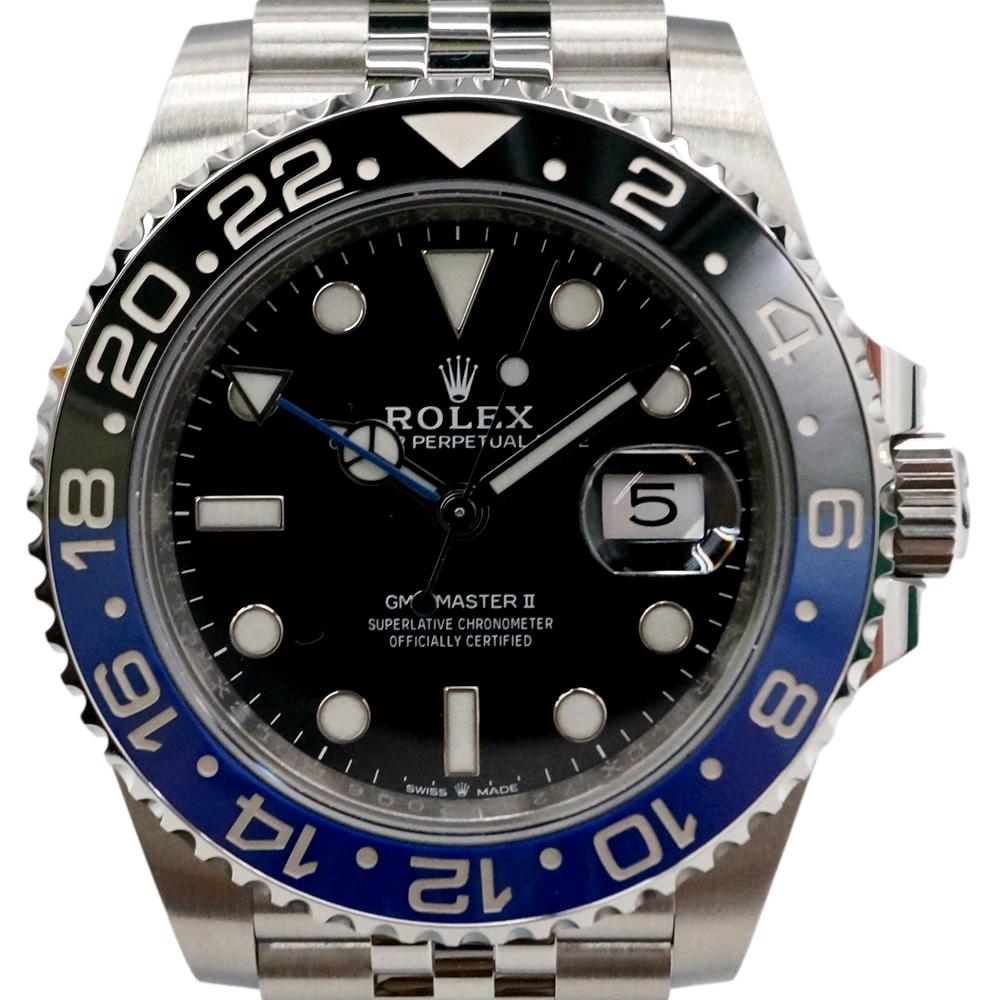 【特上品】ROLEX(ロレックス) 126710BLNR GMTマスターII 青黒ベゼル ブラック文字盤 自動巻き メンズ 腕時計 外箱・内箱・コマ・緑タグ・ギャラ請求書控え付属 【中古】かんてい局南熊本店【楽ギフ_包装選択】m5-08674