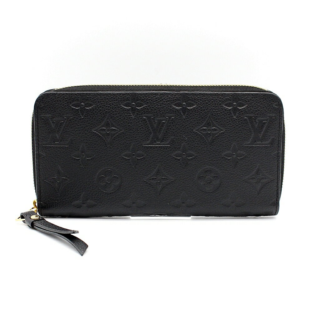 LOUIS VUITTON 【ルイ ヴィトン】 M60571 ジッピーウォレット ラウンドファスナー長財布 モノグラム アンプラント ノワール 黒 【中古】かんてい局南高江店【楽ギフ_包装選択】Z18-3506