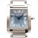 【中古】CARTIER W51034Q3 タンク フランセーズ SM ブルーシェル クォーツ 生活防 ...