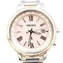 【中古】SEIKO SSQV028 ルキア ラッキーパスポート 電波ソーラー 10気圧防水 セイコー レディース ブランド 腕時計 USED-A wtc●