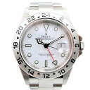 【中古】ROLEX 16570 エクスプローラーII 機械式自動巻き 日付表示 白文字盤 G番 2010年頃 ロレックス メンズ ブランド 腕時計 USED-SA wtc●