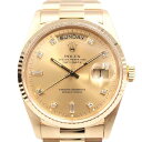 【中古】ROLEX 18038A デイデイト イエローゴールド YG 機械式自動巻き 日付曜日表示 R番 1987年頃 ロレックス メンズ ブランド 腕時計 USED-A wtc●