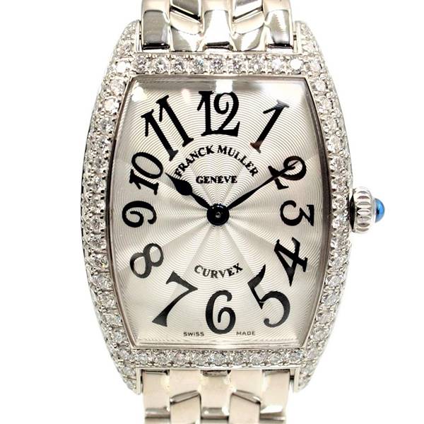 【中古】FRANCK MULLER 1752 QZ D トノウカーベックス クォーツ フランクミュラー トノーカーベックス ボーイズ ユニセックス ブランド 腕時計 USED-SA wtc●