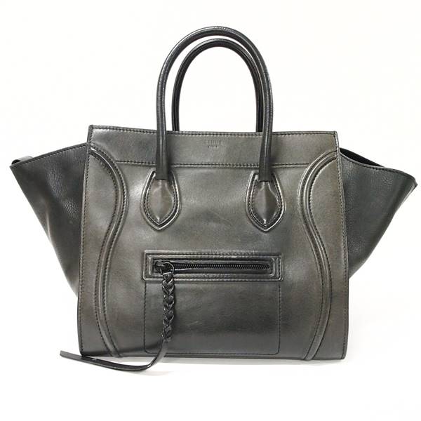 【中古】CELINE ラゲージ ファントム ダークグレー ブラック 黒 ハンドバッグ セリーヌ レディース バッグ 女性 USED-B