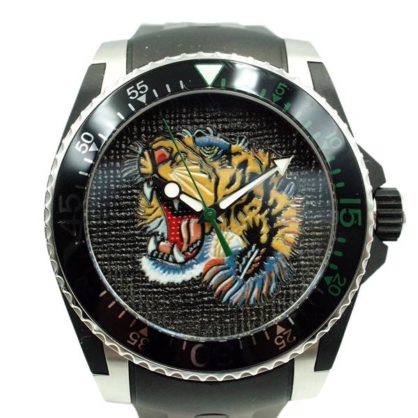 【中古】GUCCI YA136318 ダイブタイガー