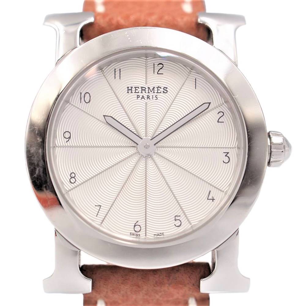 【中古】HERMES HR1.210 Hウォッチ ロン