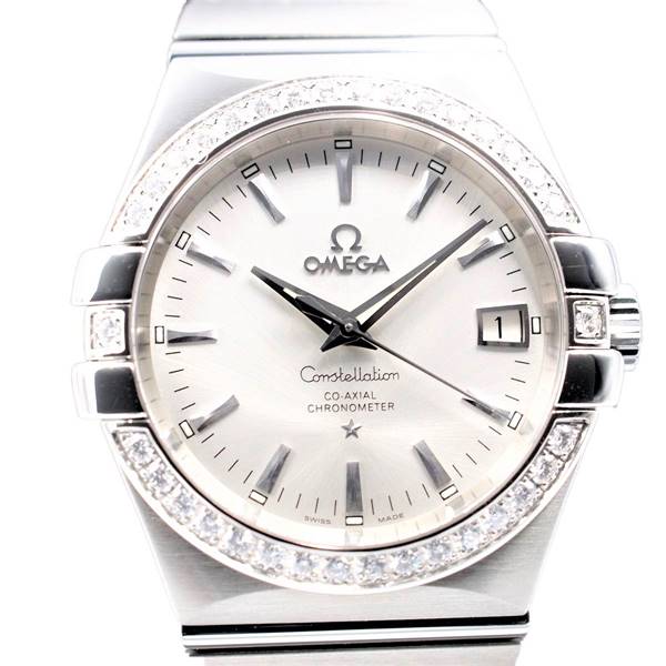 【中古】OMEGA 123.15.35.20.02.001 コンステレーション コーアクシャル 機械式自動巻き 100m防水 日付表示 ダイヤベゼル オメガ メンズ ブランド 腕時計 USED-A wtc