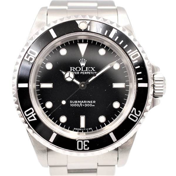 【中古】ROLEX 14060 サブマリーナー ノンデイト 機械式自動巻き 300m防水 回転ベゼル オールトリチウム S番 1993年頃 ロレックス メンズ ブランド 腕時計 USED-B wtc●