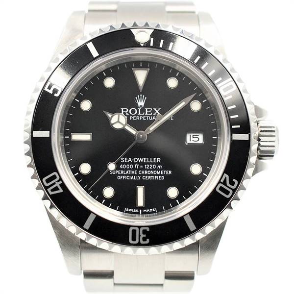 【中古】ROLEX 16600 シードゥエラー 機械式自動巻き 1220m防水 日付表示 P番 2000年頃 ロレックス メンズ ブランド 腕時計 USED-AB wtc●