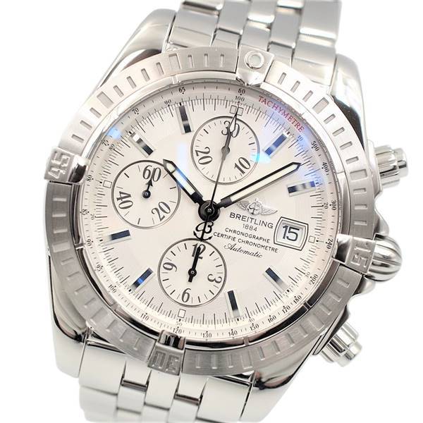 【中古】BREITLING A156G69PA クロノマット エボリューション 機械式自動巻き 30 ...