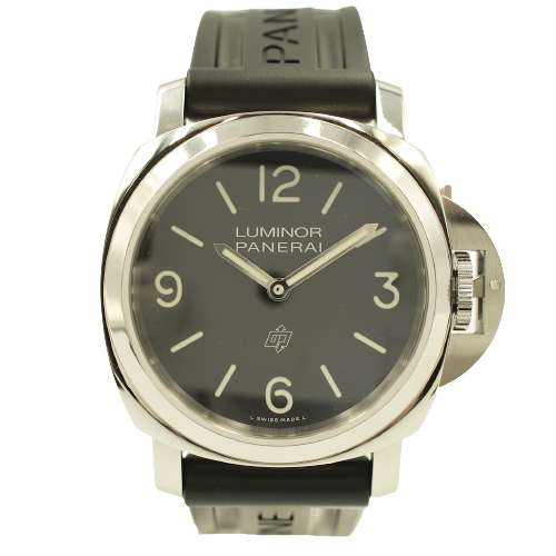 【中古】OFFICINE PANERAI PAM01086 ルミノール ベース ロゴ レザーベルト ラバーベルト ステンレススティール 機械式手巻き オフィチーネ パネライ メンズ ブランド 腕時計 □□USED-A