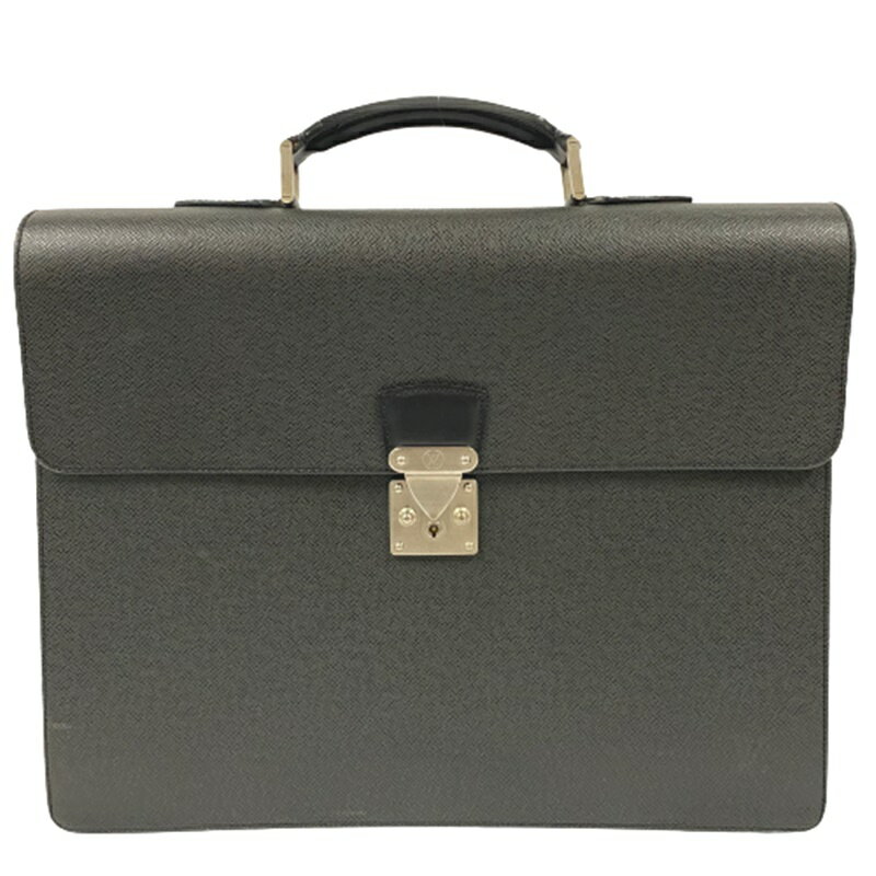 【中古】LOUIS VUITTON M30032 モスコバ タイガ 黒 トートバッグ 鞄 ブランド 男性 ハンドバッグ メンズ ビジネス バッグ ルイヴィトン ルイ・ヴィトン USED-B