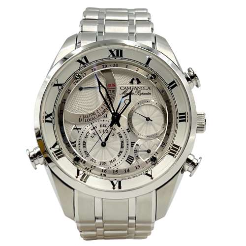 【中古】CITIZEN AH7060-53A カンパノラ ミニッツリピーター SS パーペチュアルカレンダー 日常生活防水 24時間表示機能 水琴窟 シチズン メンズ 腕時計 □□USED-S