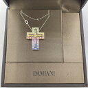 【未使用】DAMIANI 20091751 ベルエポック レインボー カラー 50cm ホワイト ゴールド トップ チェーン クロス 十字架 ダミアーニ レディース メンズ ブランド アクセサリー【中古】USED-SS