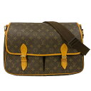 【中古】LOUIS VUITTON M42249 ジベシエール GM モノグラム ショルダー バッグ ブラウン 鞄 ブランド ルイヴィトン レディース メンズ USED-B