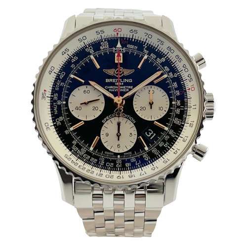 【中古】BREITLING AB0121A11B1A1 オールドナビタイマー B1クロノグラフ43 ジャパンエディション 機械式自動巻き ブライトリング 腕時計 メンズ □□USED-S