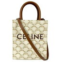 セリーヌ ミニバッグ レディース CELINE セリーヌ 194372BZK.01BC ミニ バーティカルカバ 2WAYバッグ ショルダーバッグ ハンドバッグ レザー アイボリー ブラウン レディース バッグ 女性 □□USED-A