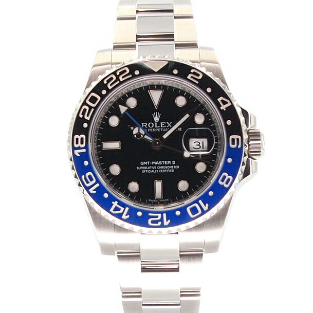 GMTマスター 腕時計（メンズ） ロレックス Rolex 116710BLNR GMTマスター2 バットマン □□USED-SA