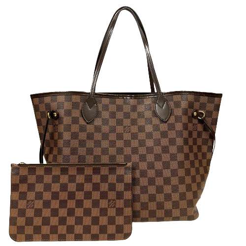 LOUIS VUITTON ルイヴィトン N41358 ネヴァーフル MM ポーチ 付き ダミエ トートバッグ □□USED-A