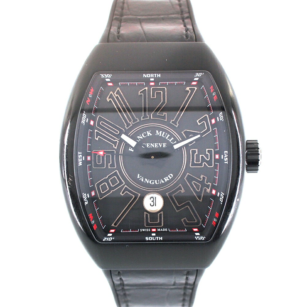 フランクミュラー 腕時計（メンズ） フランクミュラー Franckmuller V45 SC DT ACNROH ヴァンガード ブラック □□USED-AB