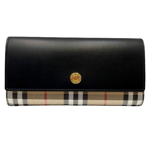 バーバリー 長財布 レディース BURBERRY バーバリー 8057972 長財布 ヴィンテージチェック レザー レディース□□USED-SA