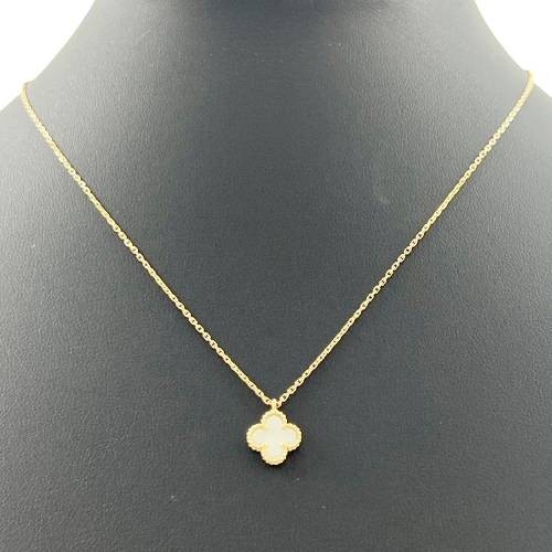 VanCleef＆Arpels ヴァンクリーフ&アーペル VCARF69100 スウィートアルハンブラ ペンダント ネックレス Au750 K18 マザーオブパール □□ USED-SA