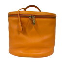 HERMES エルメス インターシティ バニティバッグ □B刻印 オレンジ レザー □□ USED-B(4)