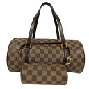 LOUIS VUITTON ルイヴィトン N51303 パピヨン30 ハンドバッグ ポーチ付き ダミエ □□USED-B
