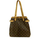 LOUIS VUITTON ルイヴィトン M51153 バティニョール・ヴェルティカル モノグラム トート バッグ □□ USED-B
